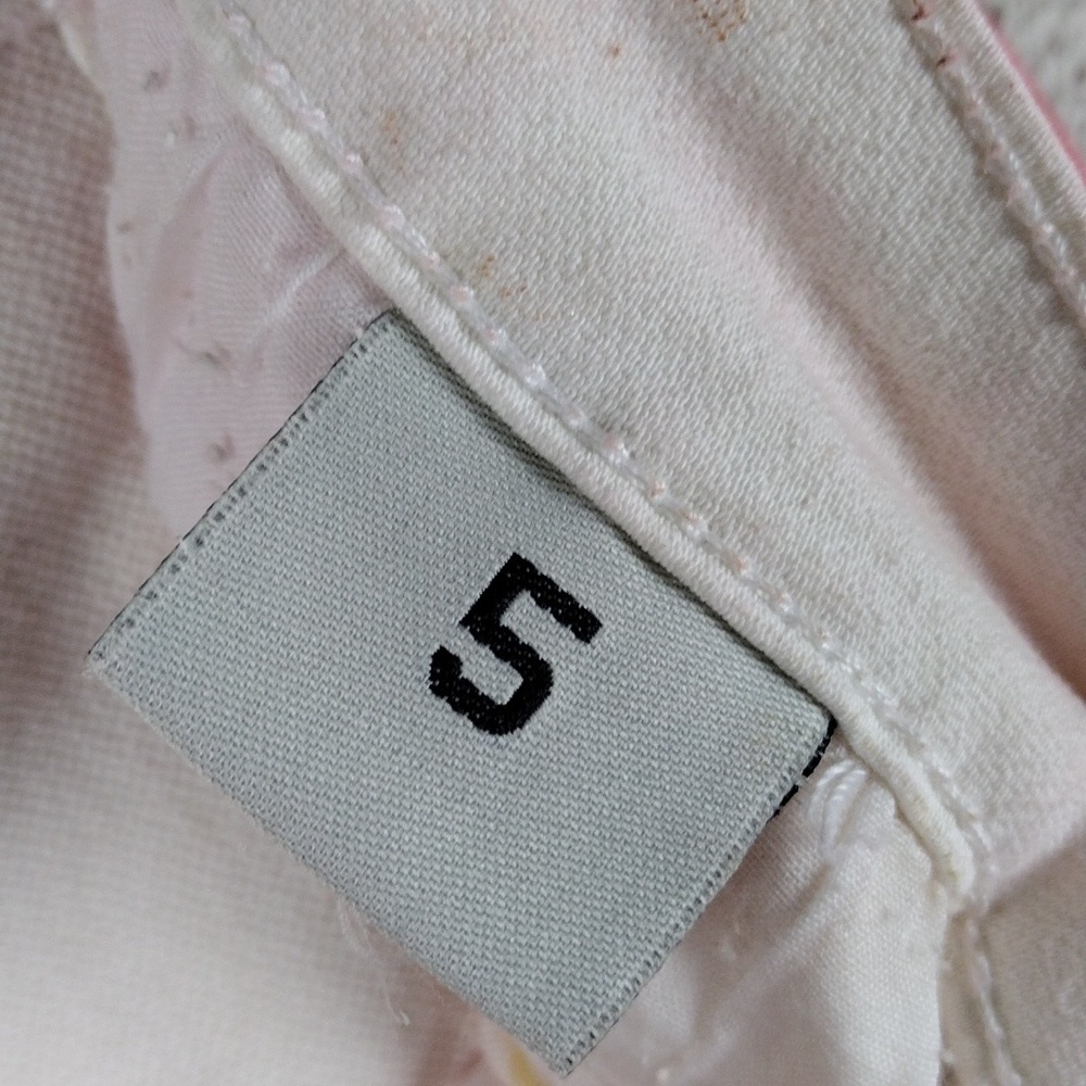 Go Glory Pink Yellow Tie-Dye Mid Rise Button Zip Ripped Skinny Colored Jeans - Picture 8 of 16